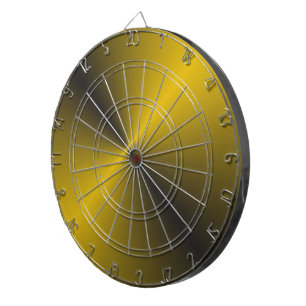 Cible De Fléchettes Or noir et dynamique