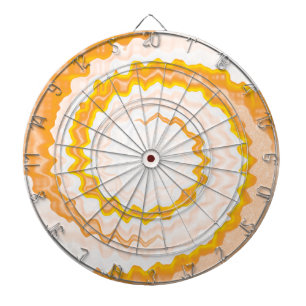 Cible De Fléchettes Orange blanc teint couleurs tourbillonner cool rad