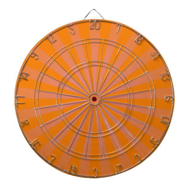 Cible De Fléchettes Orange Funky Rayons Retro (Devant)
