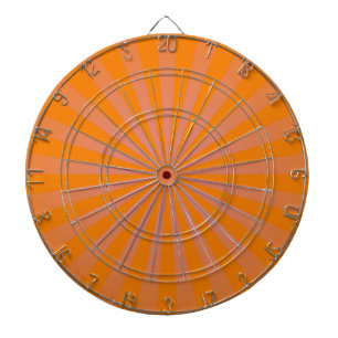 Cible De Fléchettes Orange Funky Sun Rays Retro