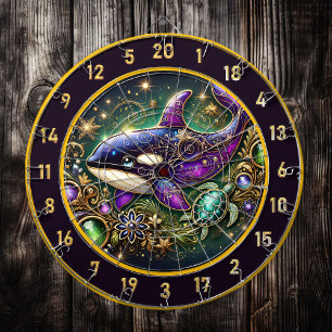 Cible De Fléchettes Orca et Turtle Theme Wall Art