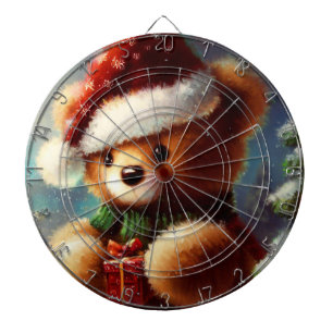 Cible De Fléchettes Ours en peluche de Noël (2)