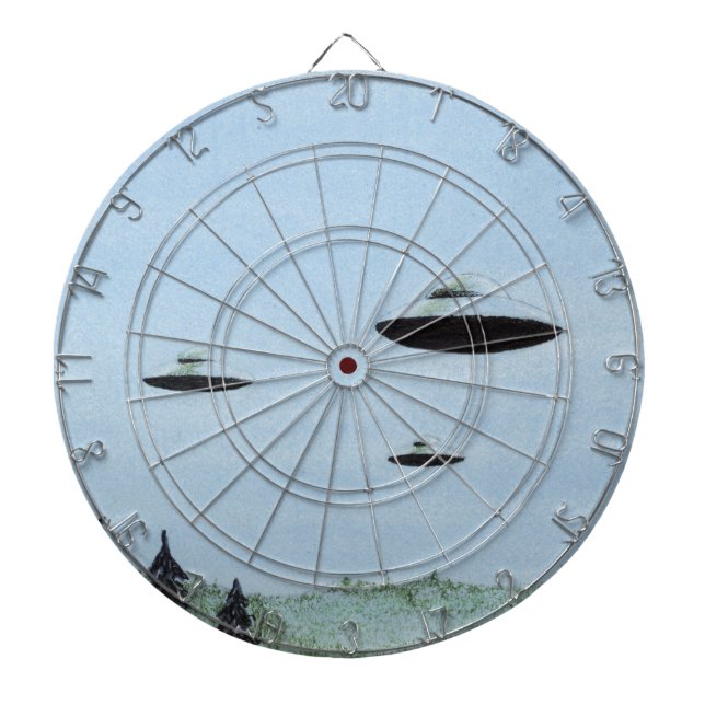 CIBLE DE FLÉCHETTES OVNI (Devant)