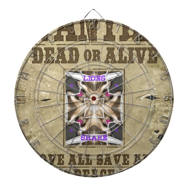 Cible De Fléchettes Paix Recherchée, Amour et Inspiration : Diffuser H (Devant)