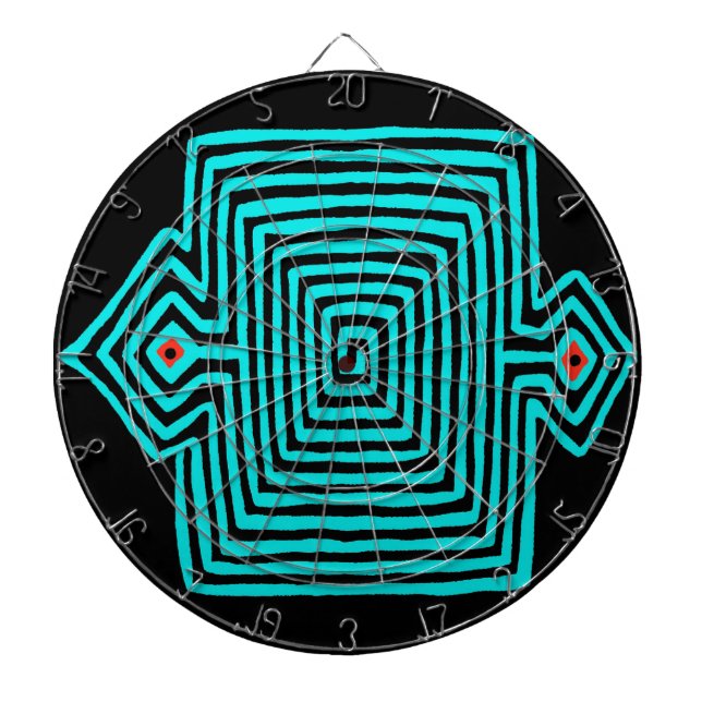 Cible De Fléchettes Panama Mola Tortoise - Noir bleu (Devant)