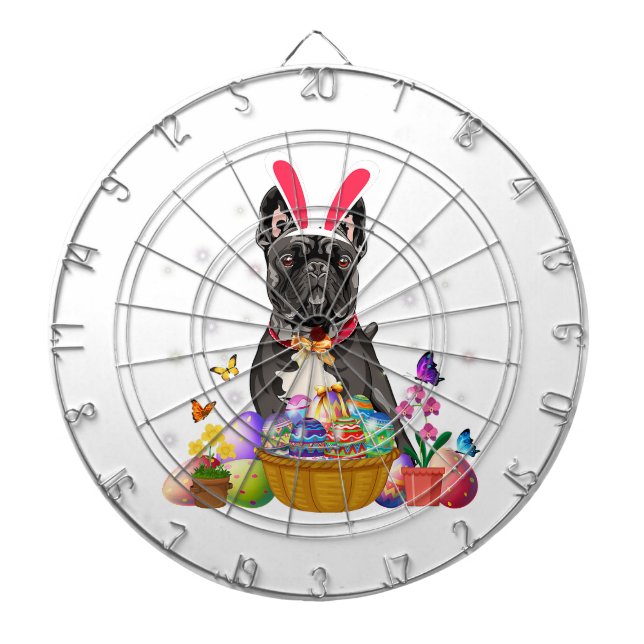 Cible De Fléchettes Panier d'oeufs de Pâques pour chien-taureau frança (Devant)