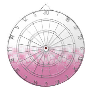 Cible De Fléchettes Paniers Roses Et Blancs Avec Arrière - plan De New
