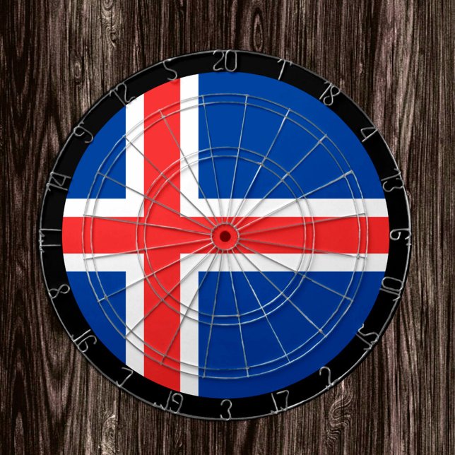 Cible De Fléchettes Panneau Drapeau Islande & fléchettes / jeu (Créateur téléchargé)