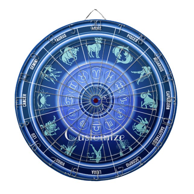 Cible De Fléchettes Panneau solaire Zodiac Calendrier Astrologie Thund (Devant)