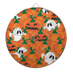 Cible De Fléchettes Patch Citrouille Haunted Halloween Ghosts