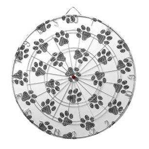 Cible De Fléchettes Patrouilles de Doodle, Paws de Chien, Paws Noirs