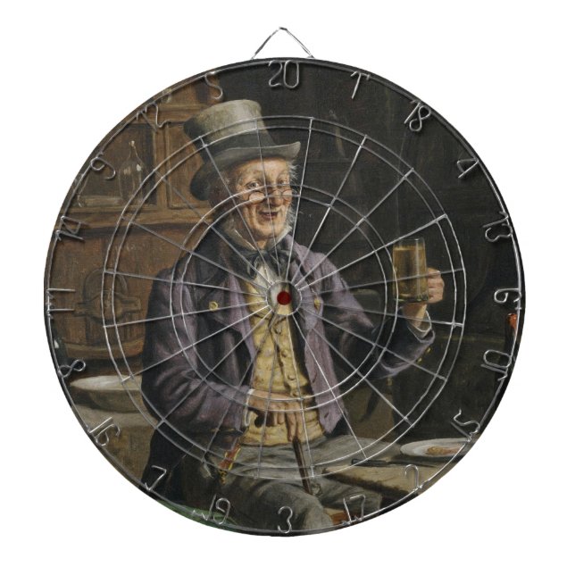 Cible De Fléchettes Peinture sur la bière (Devant)