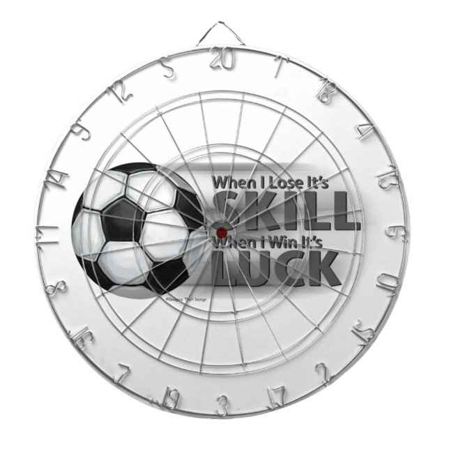 Cible De Fléchettes Perdre la compétence Gagner la chance Football (Devant)