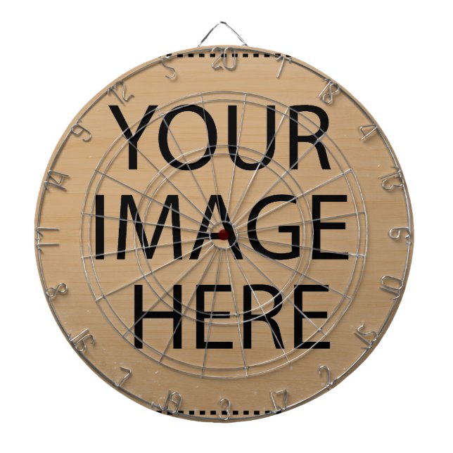 Cible De Fléchettes Personalized Custom Your Own Photo & Text (Devant)