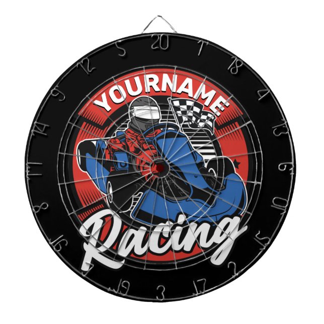 Cible De Fléchettes Personalized Go Kart (Devant)