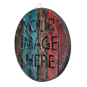 Cible De Fléchettes Personnalisé Personnalisé Votre Propre Photo & Tex