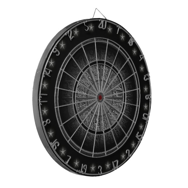 Cible de flechettes personnalisée de la roue Zodia (Devant gauche)
