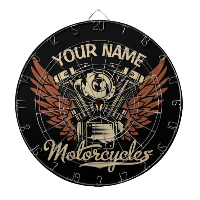 Cible De Fléchettes  Personnaliser Motocyclettes Motocyclettes Garage  (Devant)