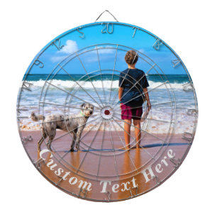 Cible De Fléchettes Photo de Custom Dart Board Your Photos et texte