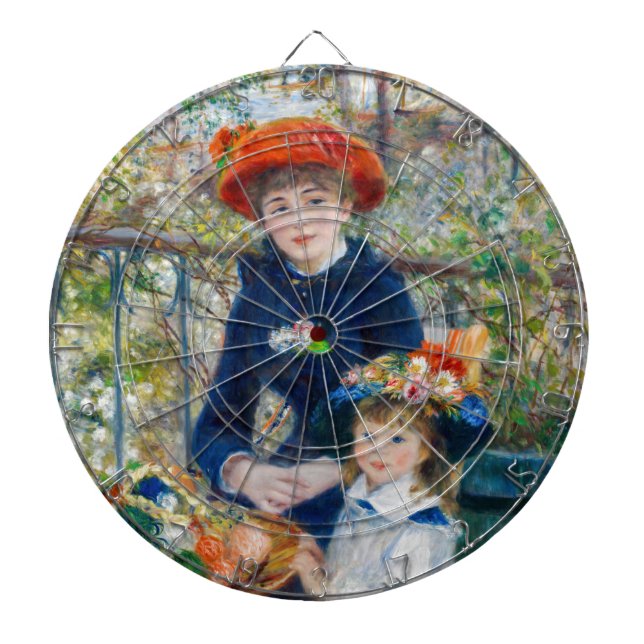 Cible De Fléchettes Pierre-Auguste Renoir - Deux soeurs sur la terrass (Devant)