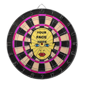 Cible De Fléchettes Pink Dartboard with Your Face Here