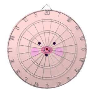 Cible De Fléchettes Pink Little Piggy Metal Cage Darboard