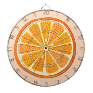 Cible De Fléchettes Plaisir aux fruits d'orange d'agrumes