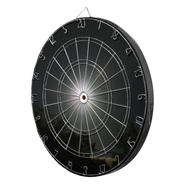 Cible De Fléchettes PLEINE LUNE, panneau de dard NOIR de CIEL (Devant droit)