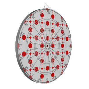 Cible De Fléchettes Pois rouges, Motif à points polka, points, pointil