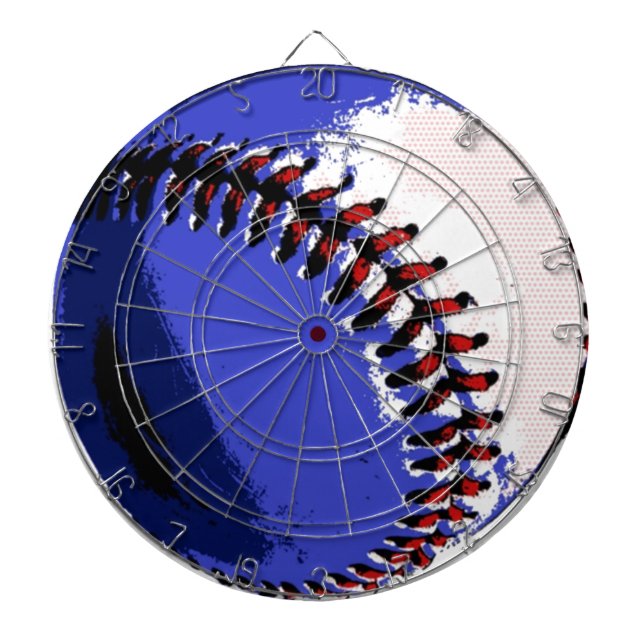 Cible De Fléchettes Pop Art Baseball (Devant)