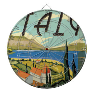 Cible De Fléchettes Poster italien vintage