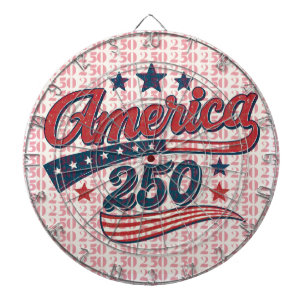 Cible de fléchettes pour le 250e anniversaire des