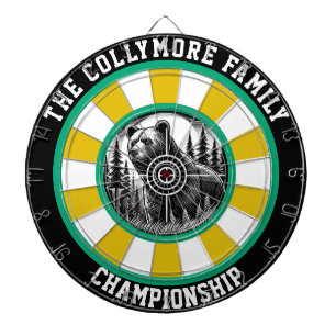 Cible De Fléchettes Precision Grizzly Forest Target Art