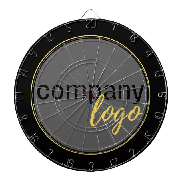 CIBLE DE FLÉCHETTES PROFESSIONNEL ENTREPRISE MARQUE D'ENTREPRISE LOGO  (Devant)