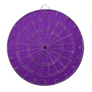 Cible De Fléchettes Purple Paisley
