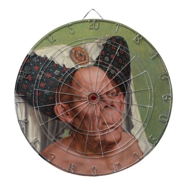 Cible De Fléchettes Quentin Matsys - Une Vieille Femme Grotesque (Devant)