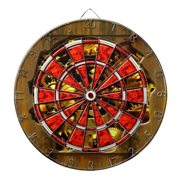 Cible de flechettes radicale de Steampunk 3A (Devant)