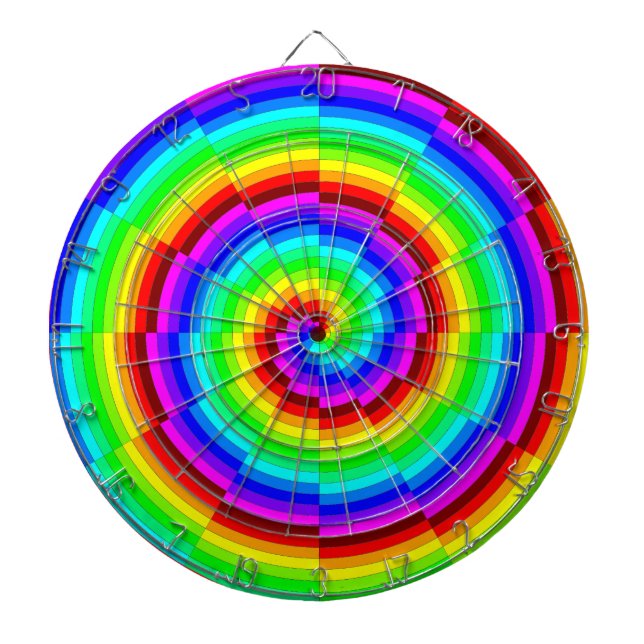 Cible De Fléchettes Rainbow Spiral par Kenneth Yoncich (Devant)