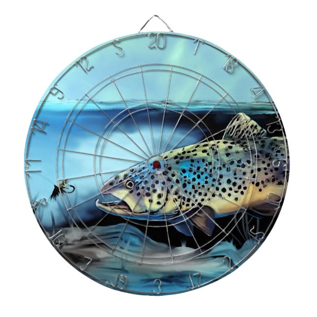Cible De Fléchettes Rainbow Trout Fly (Devant)