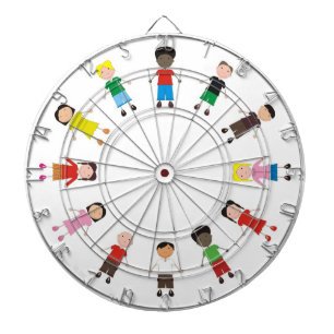 Cible De Fléchettes Rangée Enfants
