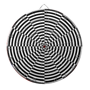 Cible De Fléchettes Rayonnement noir et blanc par Kenneth Yoncich