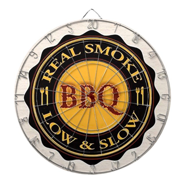 Cible de flechettes "Real Smoke BBQ" (Devant)