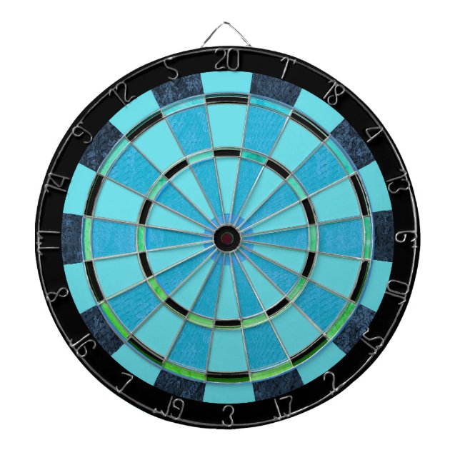 Cible De Fléchettes Réglementation turquoise de la pile combinée bleue (Devant)