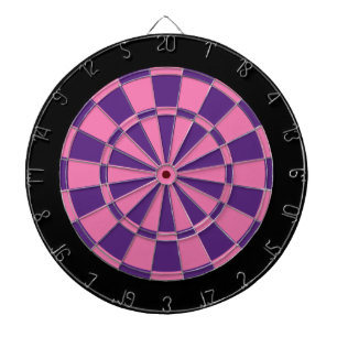 Cible de flechettes : Rose, Violet Et Noir