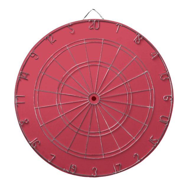Cible De Fléchettes Rouge brique (couleur solide) (Devant)