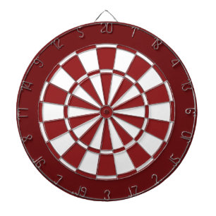 Cible De Fléchettes Rouge et blanc