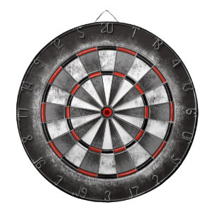 Cible De Fléchettes Rouge noir noir dévêtu