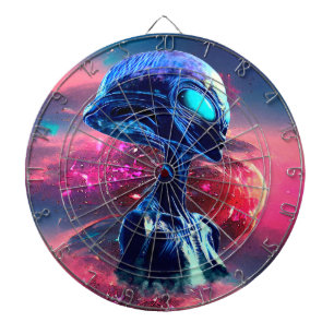 Cible De Fléchettes Sagesse Alien Psychédélique Scifi Art