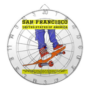 Cible De Fléchettes San Francisco, USA Patinage