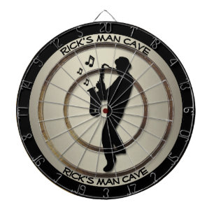 Cible De Fléchettes Saxophone Player Personal Man Cave Regulation